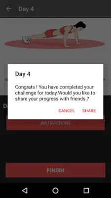 30 Day Push Ups Challenge android App screenshot 2